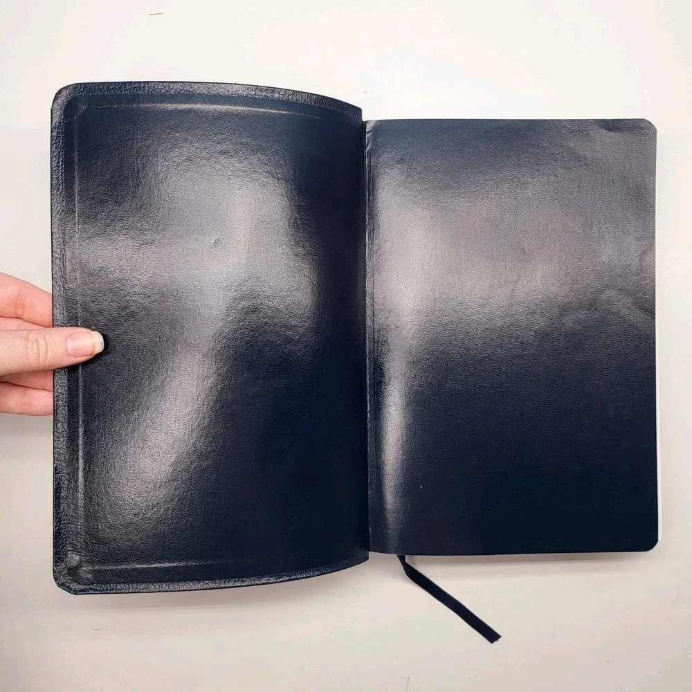 Holy Bible NIV Bonded Leather Navy Blue Zondervan Turning Point Study Bible‎